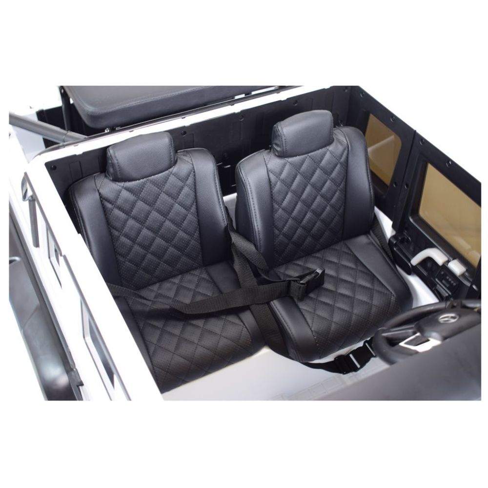 MEGA POJAZD- ORYGINALNY MERCEDES G63, NAPĘD 6X6, MIĘKKIE KOŁA, MIĘKKIE SIEDZENIE, SIEDZENIE DLA RODZICA, 12v14AH/ABL-1801