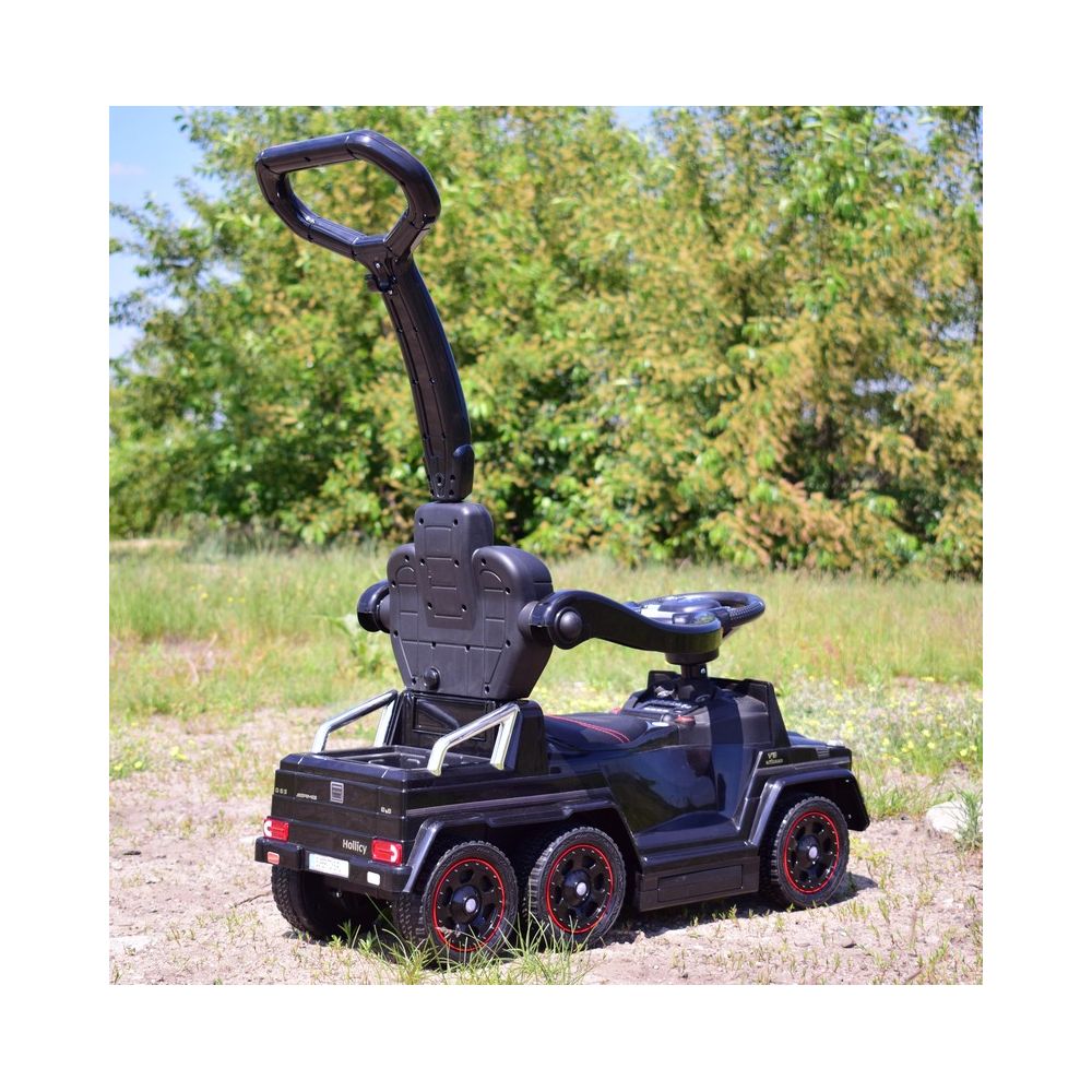 AKUMULIATORINIS ŽAIDIMINIS AUTOMOBILIS, STUMIKLIS, „MERCEDES G 63 AMG 6X6“, MINKŠTI RATAI, STOGELIS, VALDYMAS RANKENA /1838 LONG