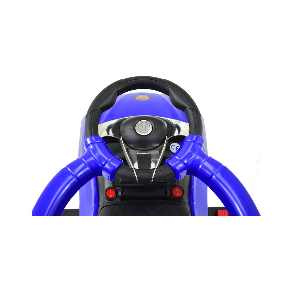 JEŹDZIK NA AKUMULATOR, PCHACZ, ODPYCHACZ, MIĘKKIE KOŁA, MIĘKKIE SIEDZENIE 5 W 1 /SXZ1738