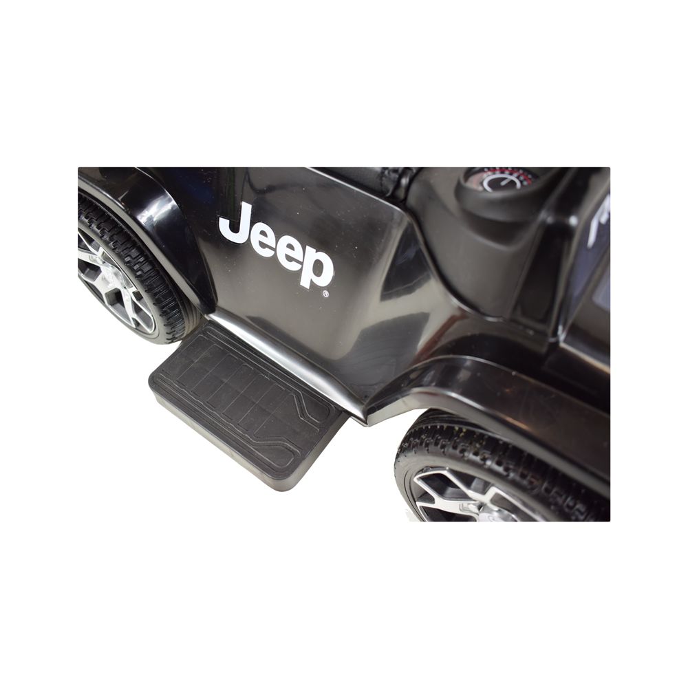 VAŽIUOKLIS, STUMIKLIS, STUMIKLIS SU VARIKLIU, AKUMULIATORINĖ TRANSPORTO PRIEMONĖ – „JEEP RUBICON“, STOGELIS, GARSO EFEKTAI / DKP