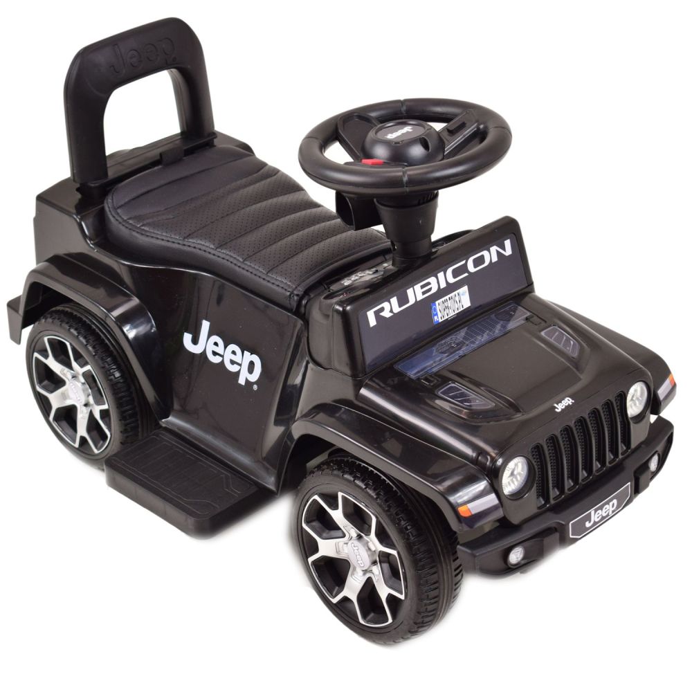 VAŽIUOKLIS, STUMIKLIS, STUMIKLIS SU VARIKLIU, AKUMULIATORINĖ TRANSPORTO PRIEMONĖ – „JEEP RUBICON“, STOGELIS, GARSO EFEKTAI / DKP