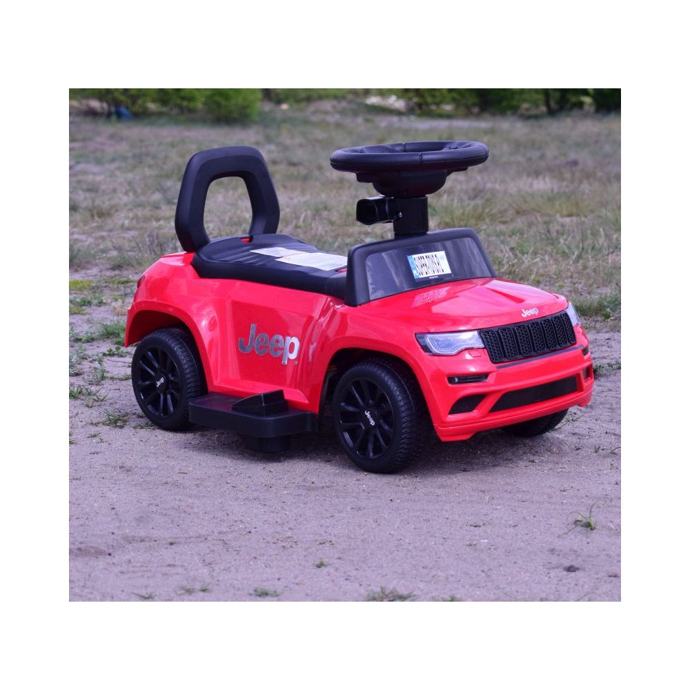 JEŹDZIK, PCHACZ, ODPYCHACZ, POJAZD NA AKUMULATOR- JEEP CHEROKEE, DASZEK ,DŹWIĘKI/JQ606