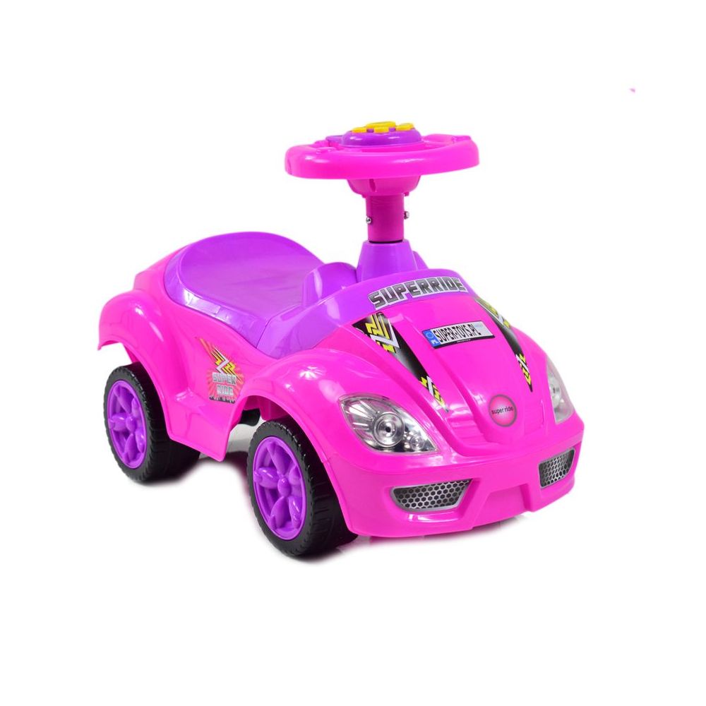 JEŹDZIK, ODPYCHACZ Z DŹWIĘKAMI MEGA CAR 6W 1 Z DASZKIEM/TC202