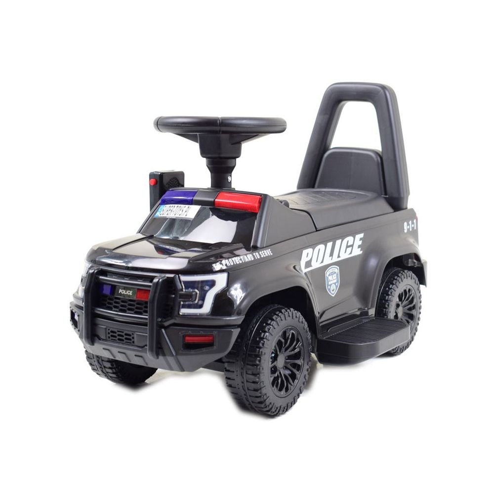 SAMOCHÓD NA AKUMULATOR POLICJA - DŹWIĘKI ŚWIATŁA, MEGAFON/QLS993D