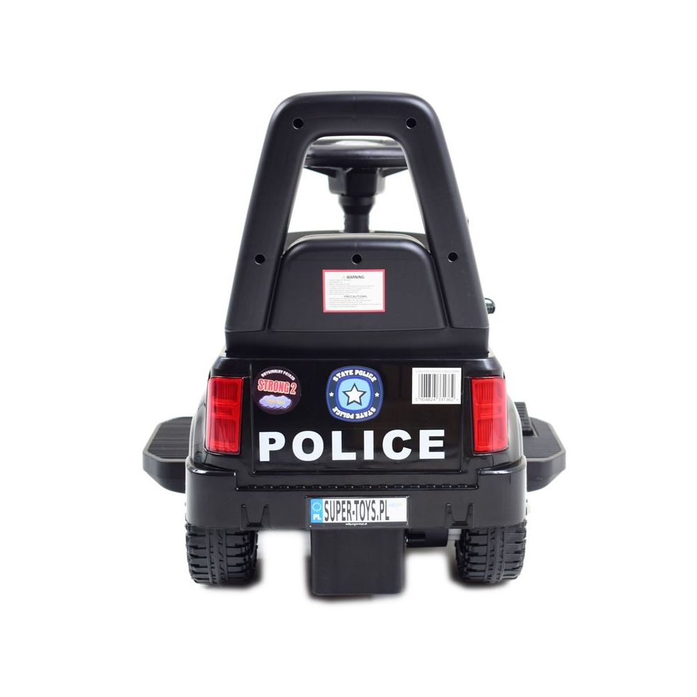 SAMOCHÓD NA AKUMULATOR POLICJA - DŹWIĘKI ŚWIATŁA, MEGAFON/QLS993D