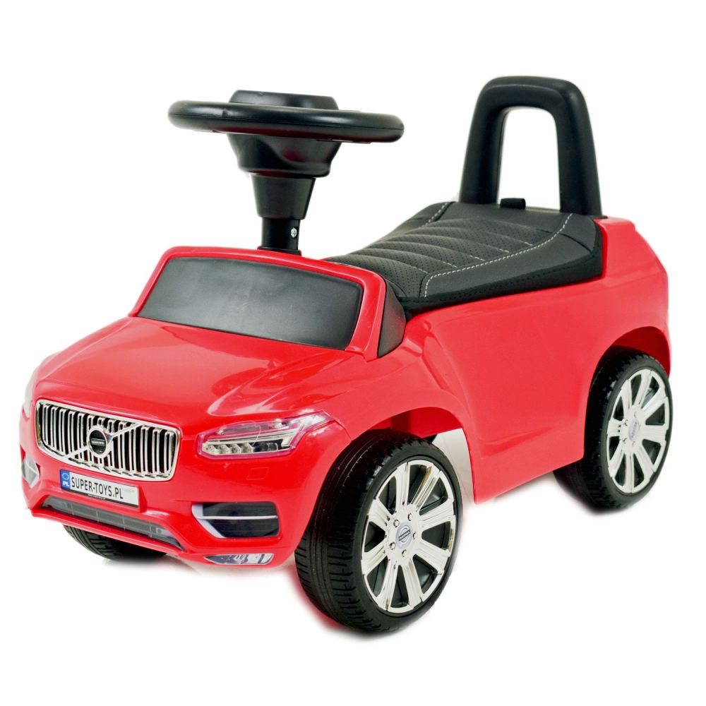 VAIKŲ MOTOCIKLĖLIS, STUMIKLIS, ORIGINALUS „VOLVO XC 90“, MINKŠTA SĖDYNĖ, GARSO EFEKTAI / DKP02-BASIC