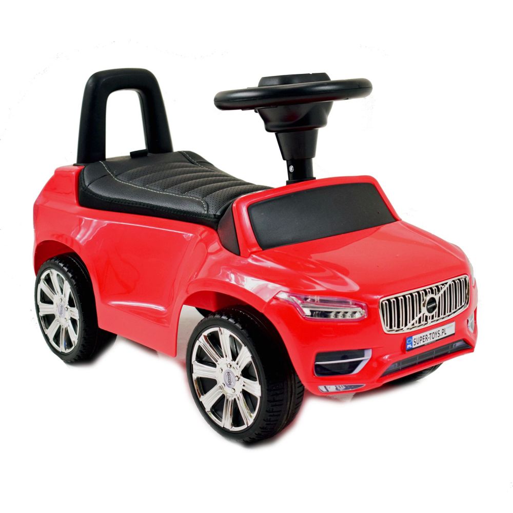 VAIKŲ MOTOCIKLĖLIS, STUMIKLIS, ORIGINALUS „VOLVO XC 90“, MINKŠTA SĖDYNĖ, GARSO EFEKTAI / DKP02-BASIC