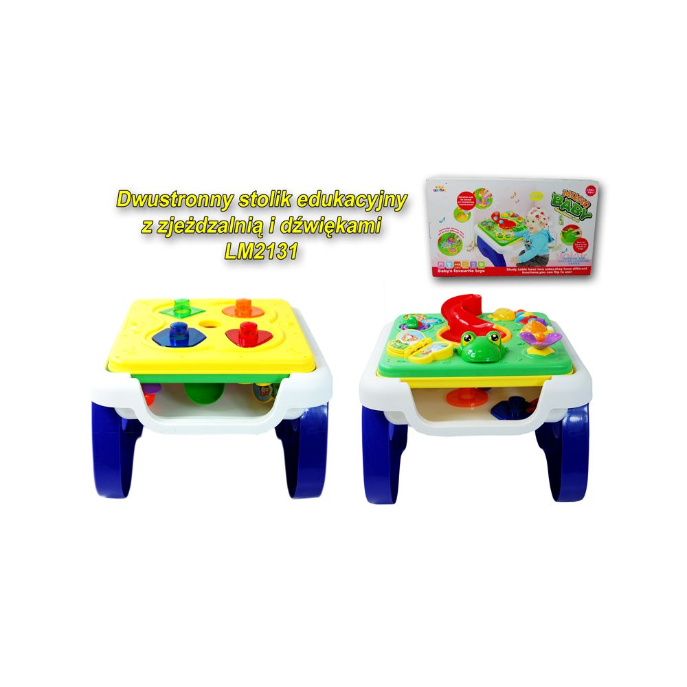 ŚLICZNY DWUSTRONNY STOLIK Z DŹWIĘKAMI/LM2131