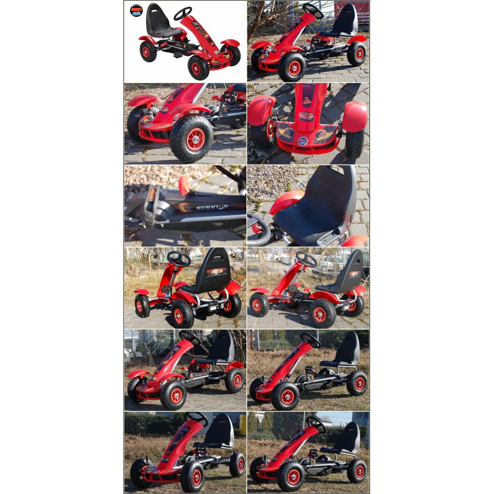 DIDELIS „FORMULA“ PEDALINIS KARTINGAS, SU RATŲ POMPA / F-618