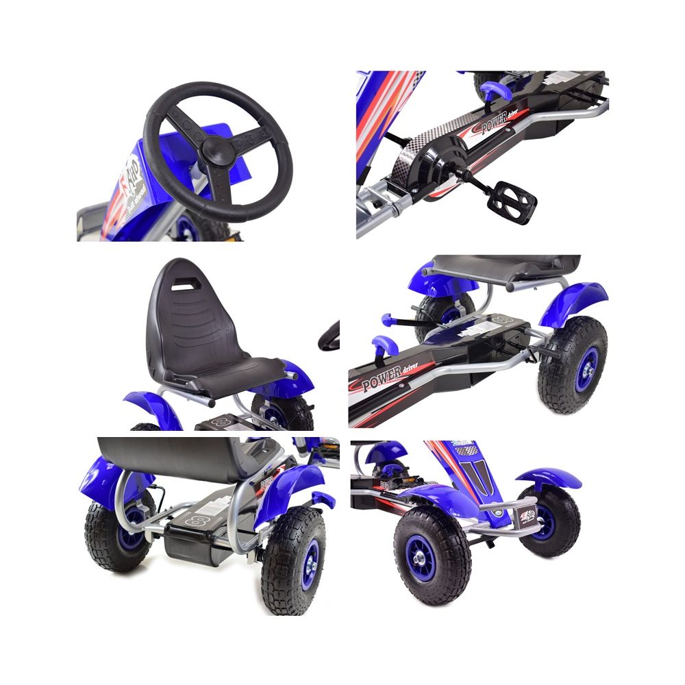 MEGA GOKART POMPOWANE KOŁA 5-12 lat, do 60 kg/8-3