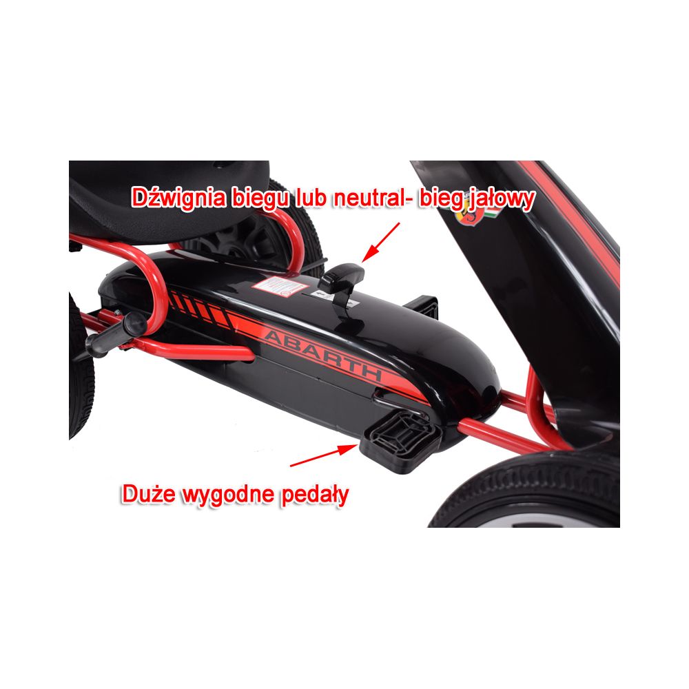 DIDELIS LICENZUOTAS KARTINGAS „FIAT ABARTH“ SU „EVA“ RATAI – AUKŠTOS KOKYBĖS /PB9388A