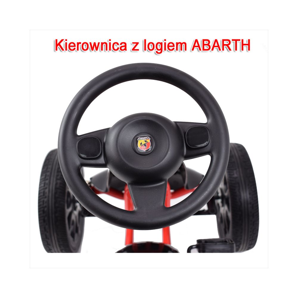 DIDELIS LICENZUOTAS KARTINGAS „FIAT ABARTH“ SU „EVA“ RATAI – AUKŠTOS KOKYBĖS /PB9388A