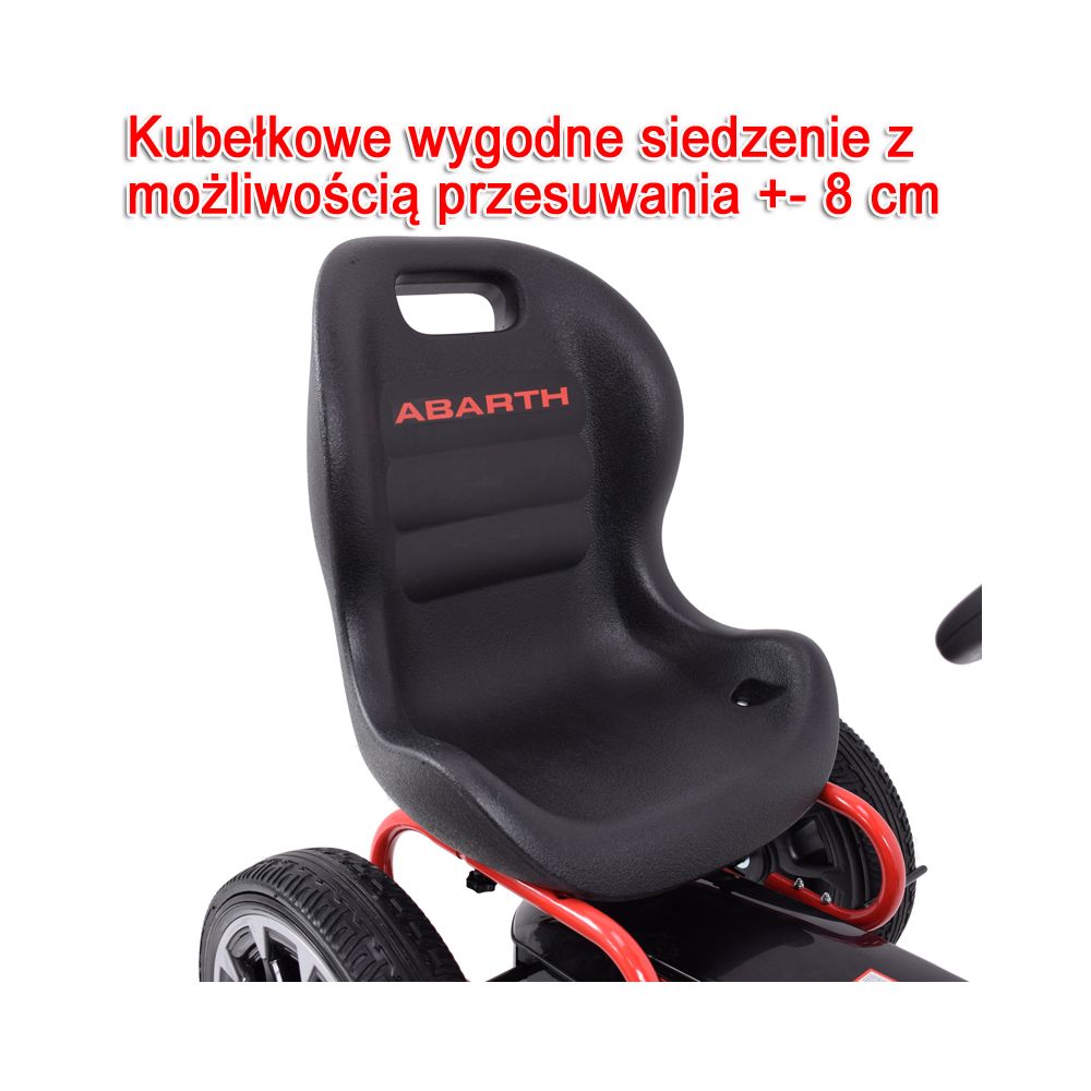 DIDELIS LICENZUOTAS KARTINGAS „FIAT ABARTH“ SU „EVA“ RATAI – AUKŠTOS KOKYBĖS /PB9388A
