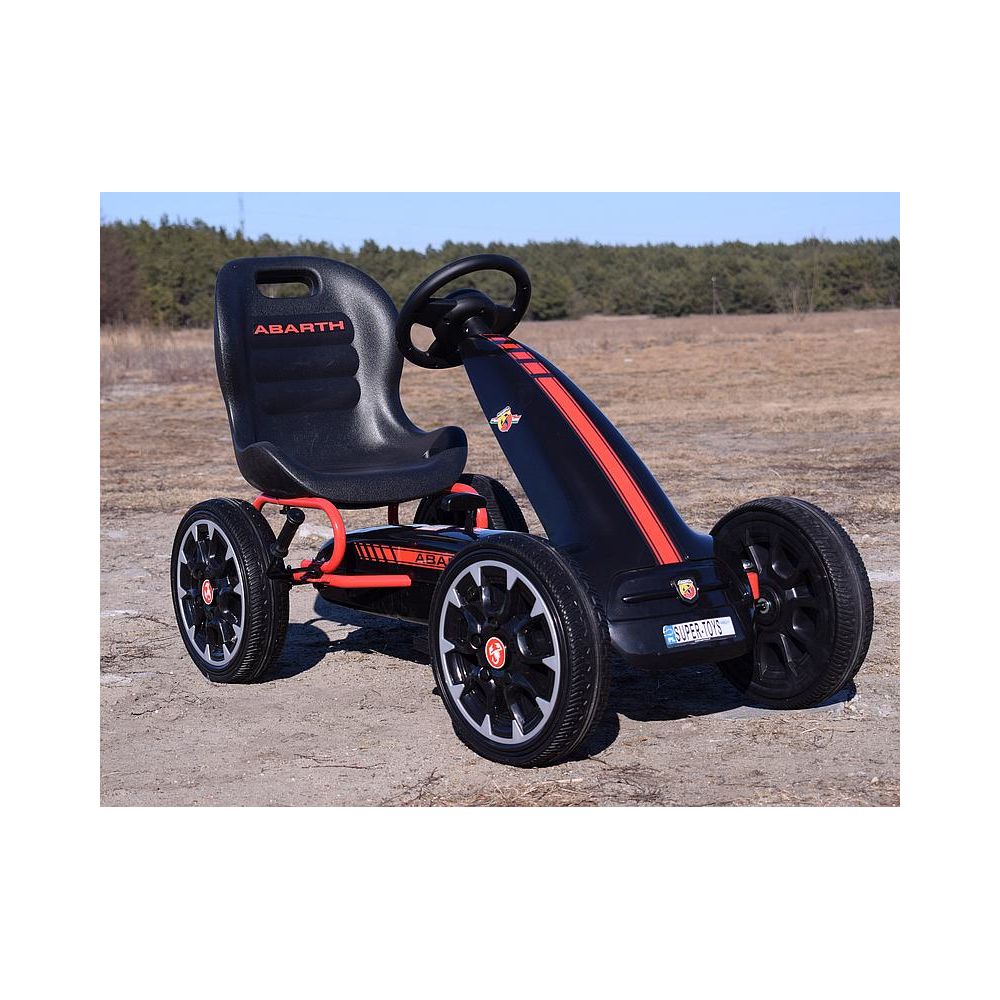WIELKI LICENCJONOWANY GOKART FIAT ABARTH KOŁA EVA JAKOŚĆ /PB9388A