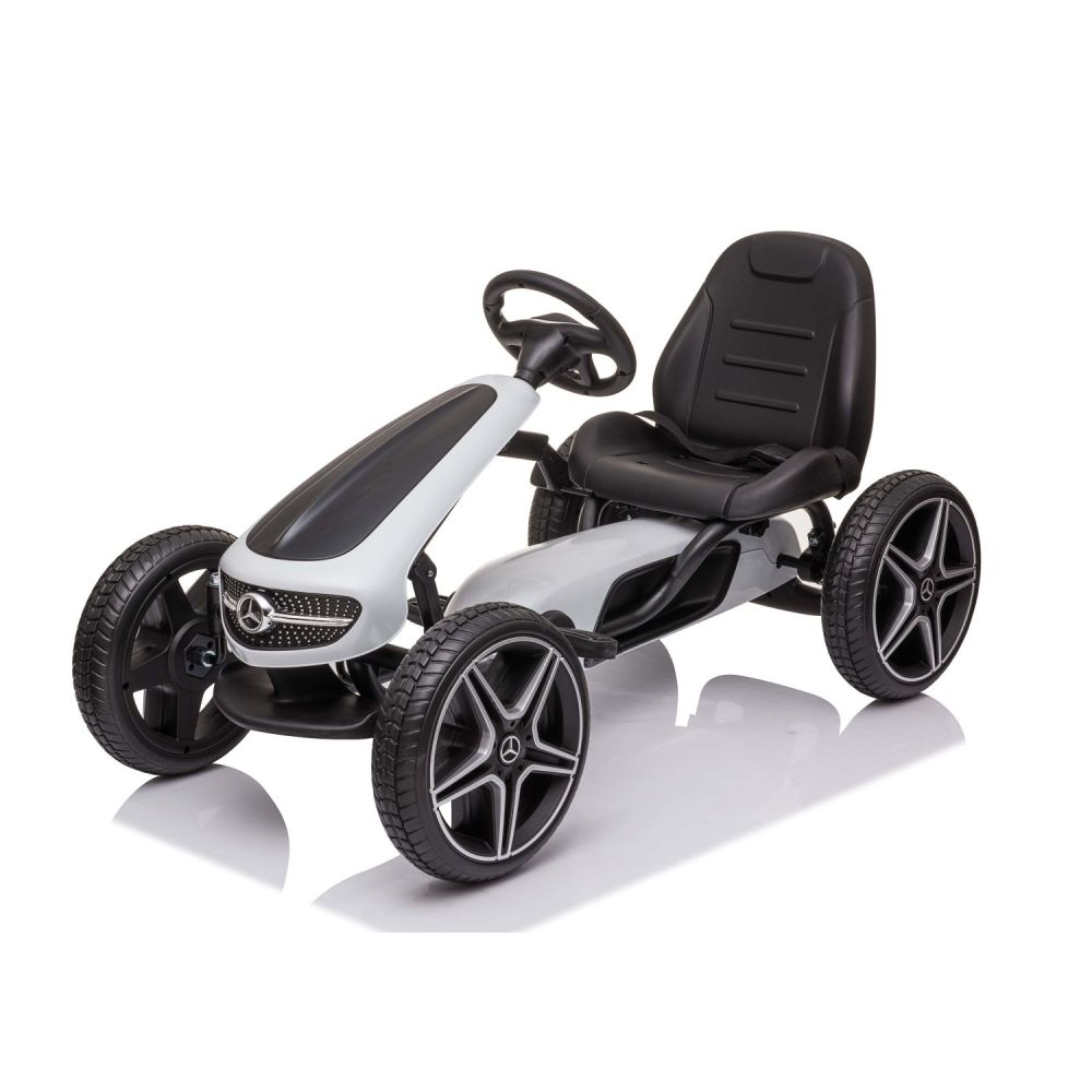 GOKART NA PEDAŁY LICENCJA MERCEDESA KOŁA EVA, MIĘKKIE SIEDZENIE Z LOGIEM MB JAKOŚĆ /XMX610