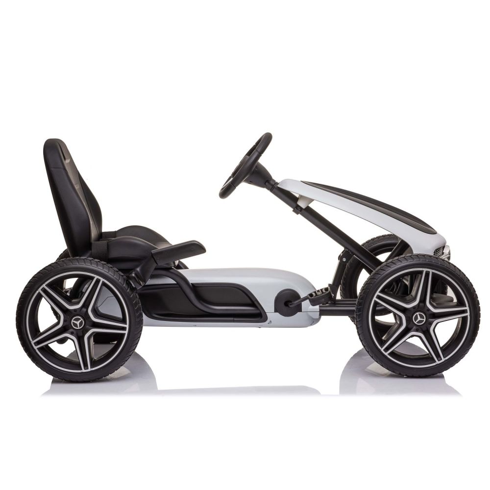 GOKART NA PEDAŁY LICENCJA MERCEDESA KOŁA EVA, MIĘKKIE SIEDZENIE Z LOGIEM MB JAKOŚĆ /XMX610
