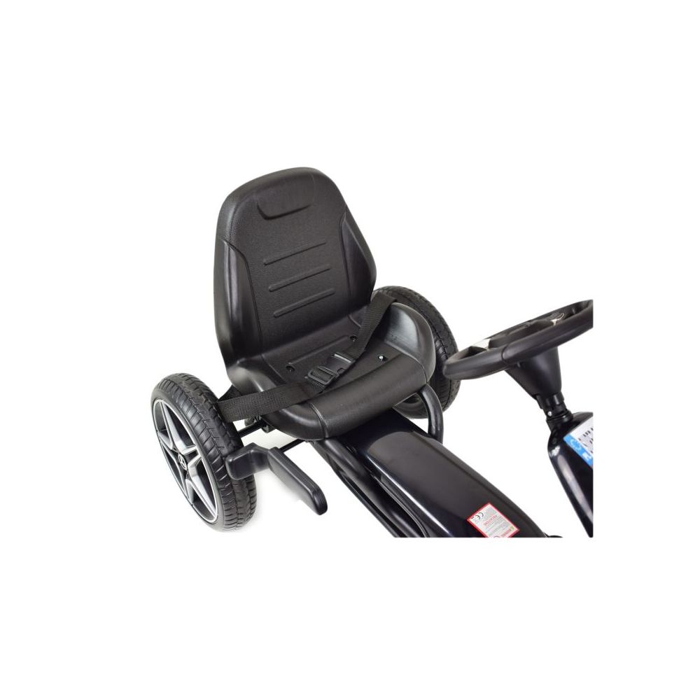GOKART NA PEDAŁY LICENCJA MERCEDESA KOŁA EVA, MIĘKKIE SIEDZENIE Z LOGIEM MB JAKOŚĆ /XMX610