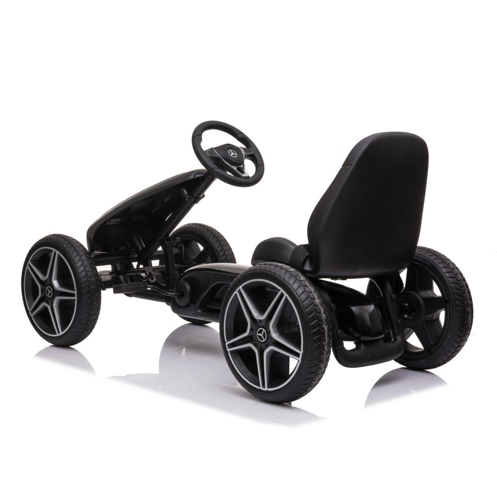 GOKART NA PEDAŁY LICENCJA MERCEDESA KOŁA EVA, MIĘKKIE SIEDZENIE Z LOGIEM MB JAKOŚĆ /XMX610
