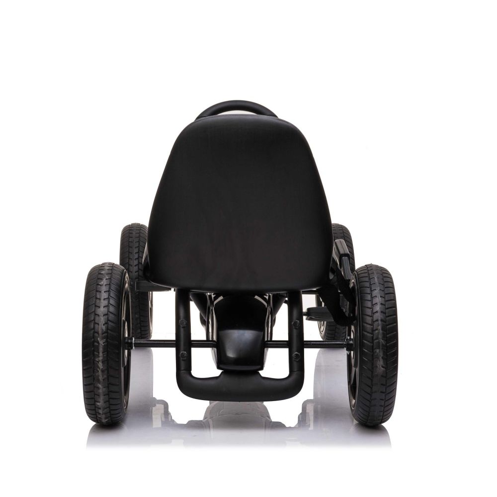 PEDALINIS KARTINGAS SU „MERCEDES“ LICENCIJA, „EVA“ RATAI, MINKŠTA SĖDYNĖ SU „MB“ LOGOTIPU, AUKŠTOS KOKYBĖS /XMX610