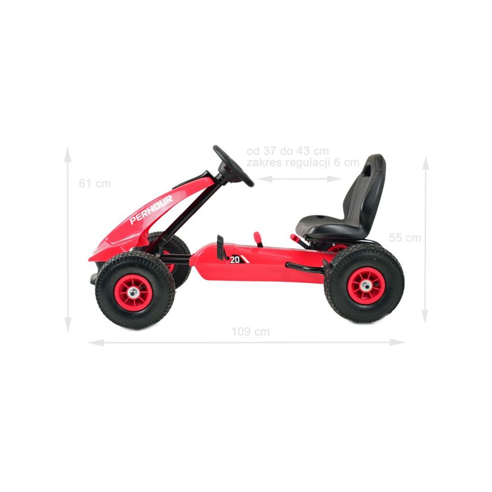 NAUJAUSIAS PEDALINIS GOKARTAS, PRIPUČIAMI RATAI, STABDŽIAI/G203