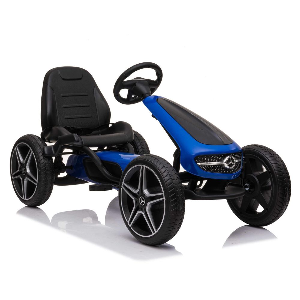 GOKART NA PEDAŁY LICENCJA MERCEDESA KOŁA EVA, MIĘKKIE SIEDZENIE Z LOGIEM MB JAKOŚĆ /XMX610