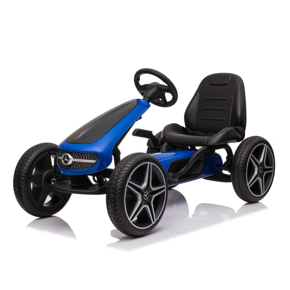 GOKART NA PEDAŁY LICENCJA MERCEDESA KOŁA EVA, MIĘKKIE SIEDZENIE Z LOGIEM MB JAKOŚĆ /XMX610