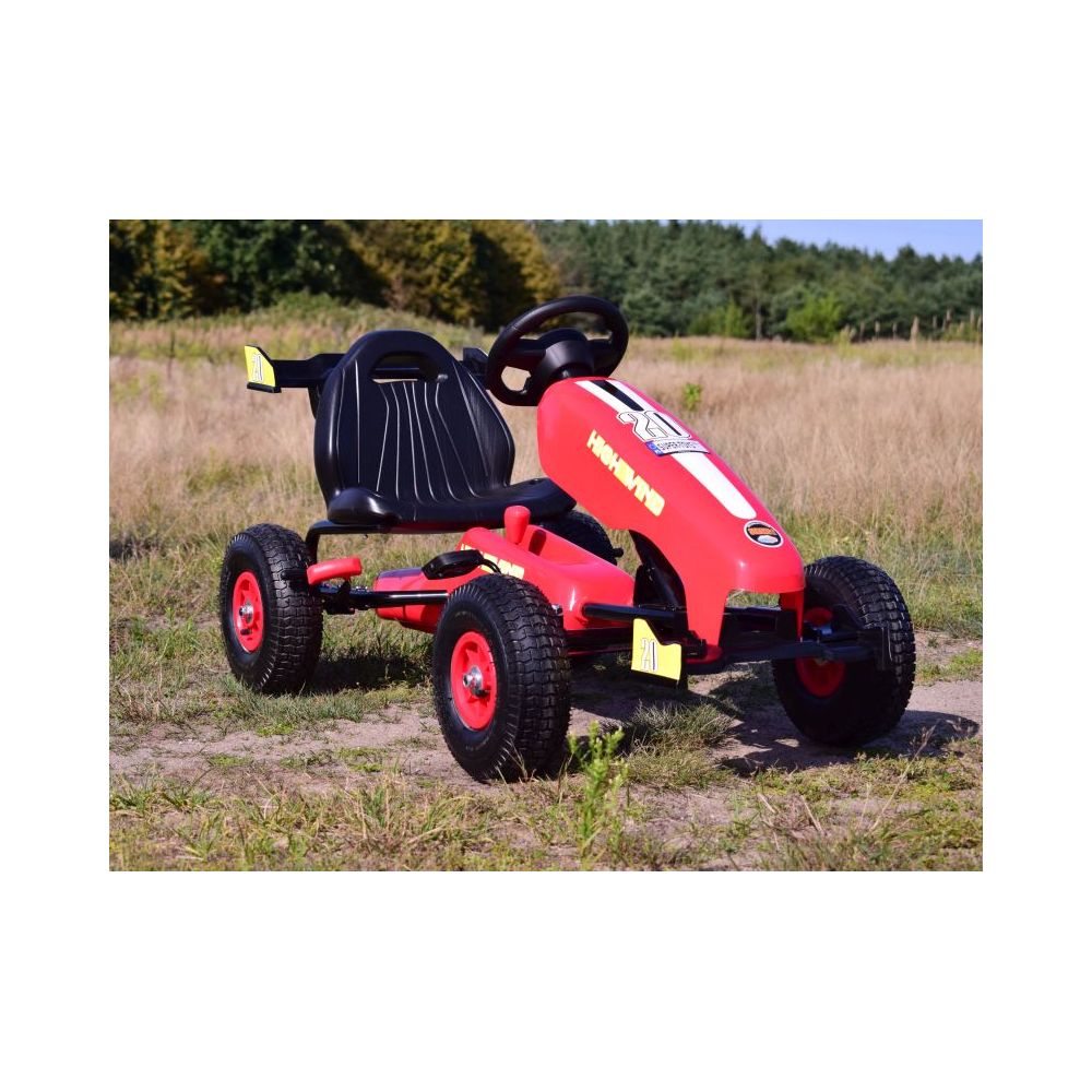 NAJNOWSZY GOKART NA PEDAŁY, KOŁA POMPOWANE, HAMULCE/G202