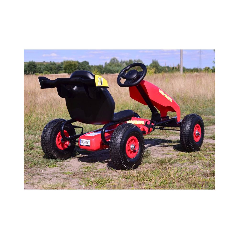 NAJNOWSZY GOKART NA PEDAŁY, KOŁA POMPOWANE, HAMULCE/G202