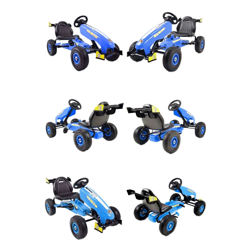 NAJNOWSZY GOKART NA PEDAŁY, KOŁA POMPOWANE, HAMULCE/G202