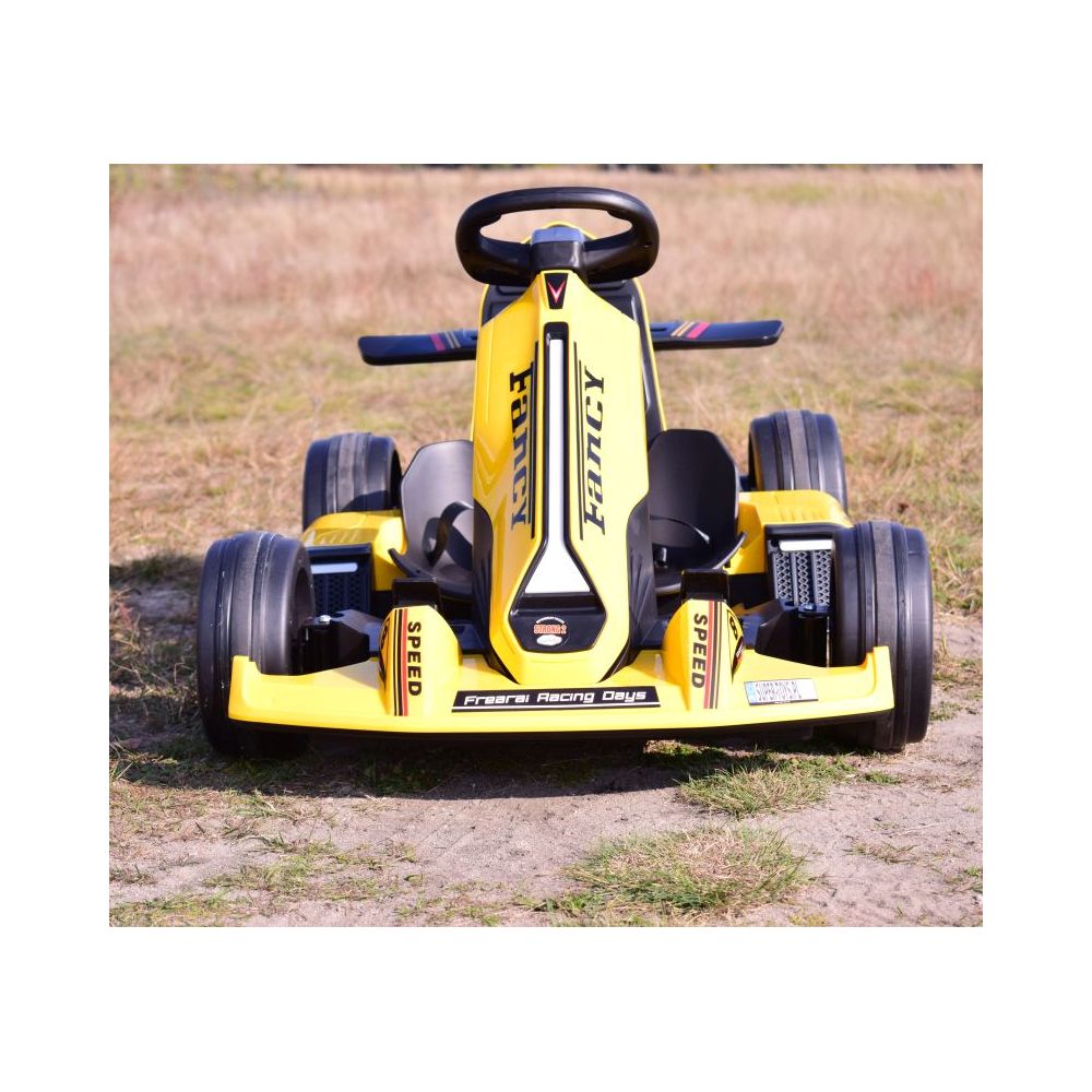 SZYBKI GOKART FANCY NA AKUMULATOR 12V, REGULOWANA - ROZSUWANA RAMA, SUPER ZABAWA\\BDQ-8