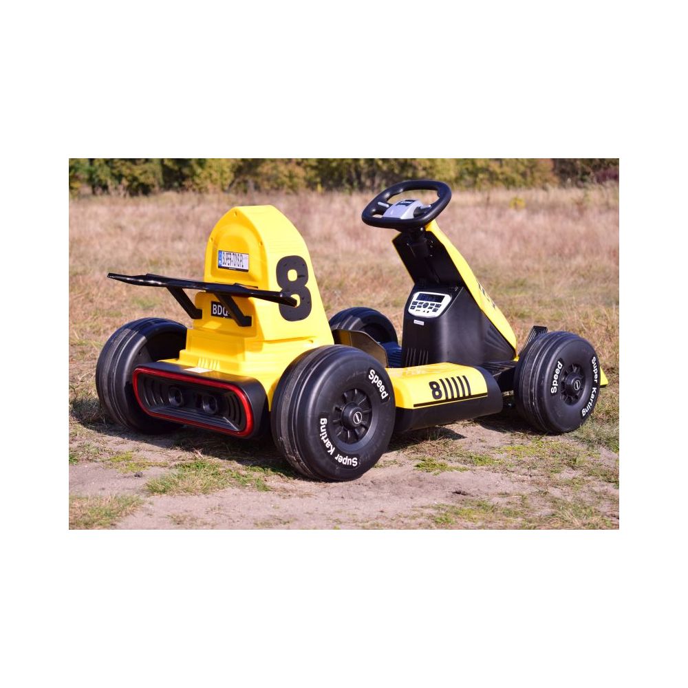 GREITAS „FANCY“ GOKARTAS SU 12 V AKUMULIATORIUMI, REGULUOJAMAS – IŠSTUMIAMAS RĖMAS, PUIKUS PRAMOGAS\\BDQ-8