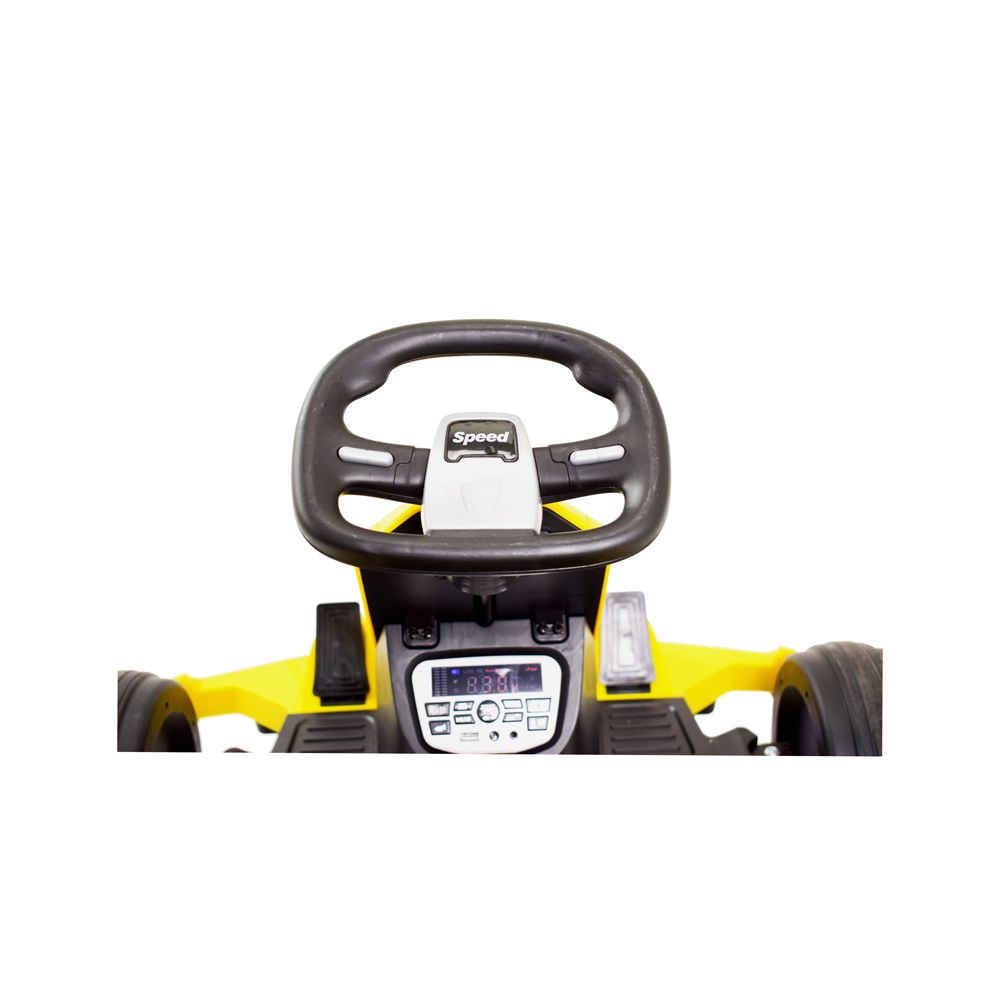 SZYBKI GOKART FANCY NA AKUMULATOR 12V, REGULOWANA - ROZSUWANA RAMA, SUPER ZABAWA\\BDQ-8