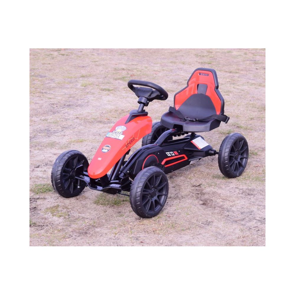 DIDELIS „SPEED“ KARTINGAS SU PEDALAIS IR STABDYKLĖMIS, REGULUOJAMA SĖDYNĖ, KOKYBĖ/AHL005