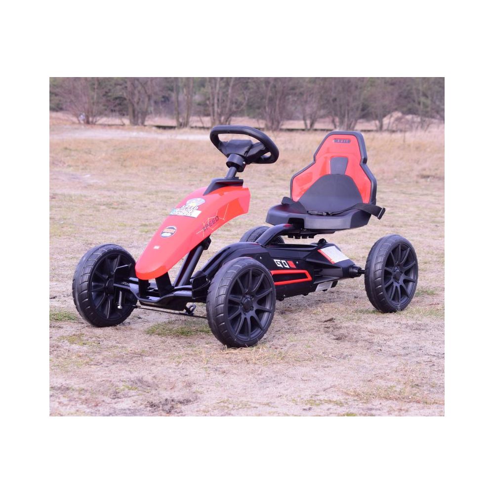 DUŻY GOKART SPEED NA PEDAŁY Z HAMULCEM, REGULOWANE SIEDZENIE, JAKOŚĆ/AHL005