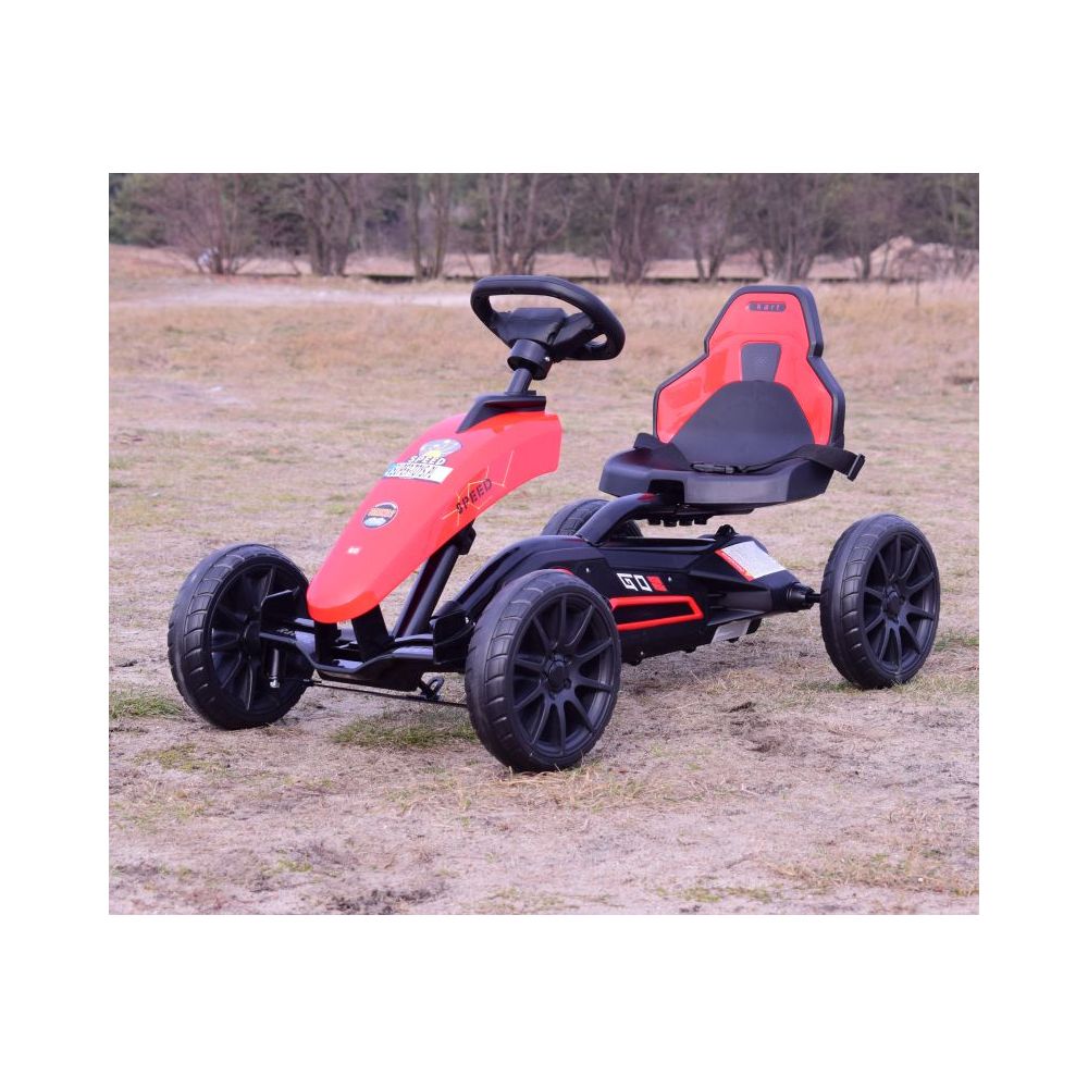 DUŻY GOKART SPEED NA PEDAŁY Z HAMULCEM, REGULOWANE SIEDZENIE, JAKOŚĆ/AHL005