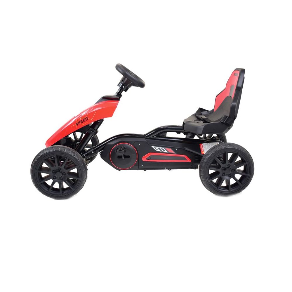 DIDELIS „SPEED“ KARTINGAS SU PEDALAIS IR STABDYKLĖMIS, REGULUOJAMA SĖDYNĖ, KOKYBĖ/AHL005