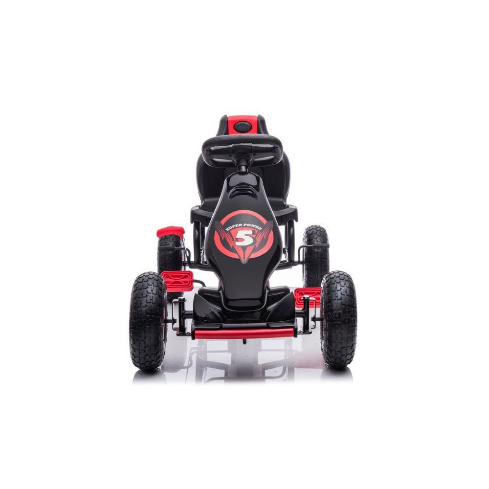DIDELIS PEDALINIS GOKARTAS „SUPER POWER 5“, PRIPUČIAMI RATAI/G18