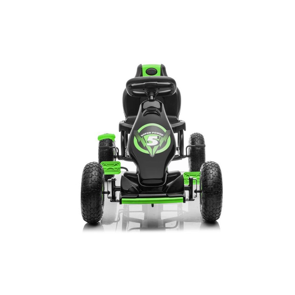 DUŻY GOKART NA PEDAŁY SUPER POWER 5, POMPOWANE KOŁA/G18