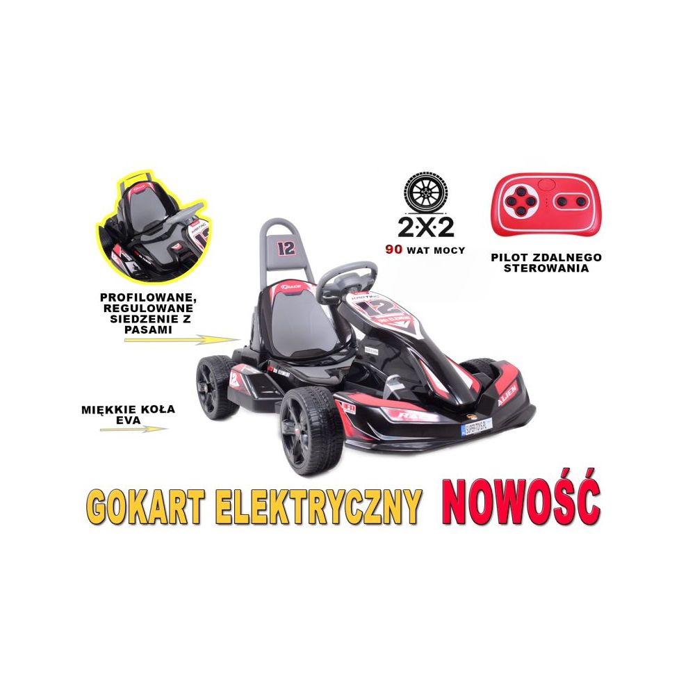 AKUMULIATORINIS KARTINGAS SU NUOTOLINIO VALDYMO PULTU – „ELEMENT“/JE1299