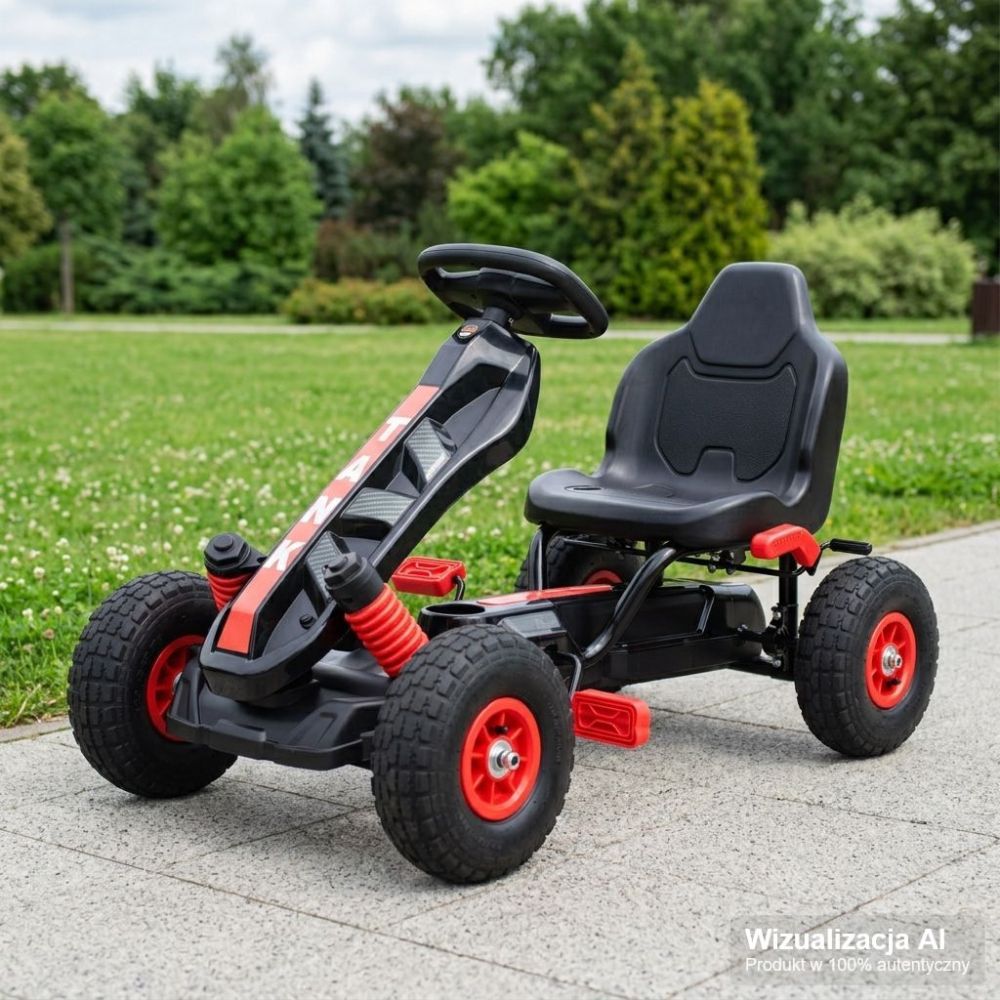 NAUJAUSIAS PEDALINIS GOKARTAS „TANK“, PRIEPUČIAMI RATAI, STABDŽIAI/G23