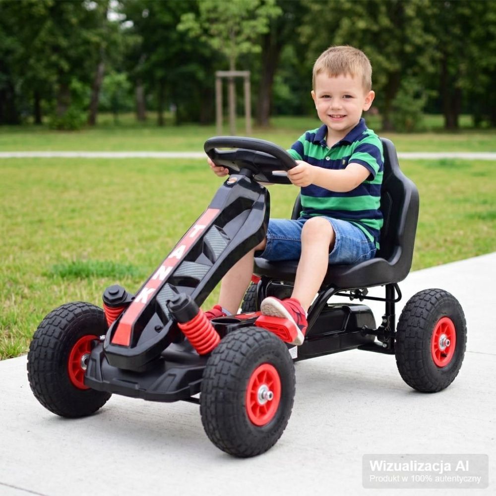 NAUJAUSIAS PEDALINIS GOKARTAS „TANK“, PRIEPUČIAMI RATAI, STABDŽIAI/G23