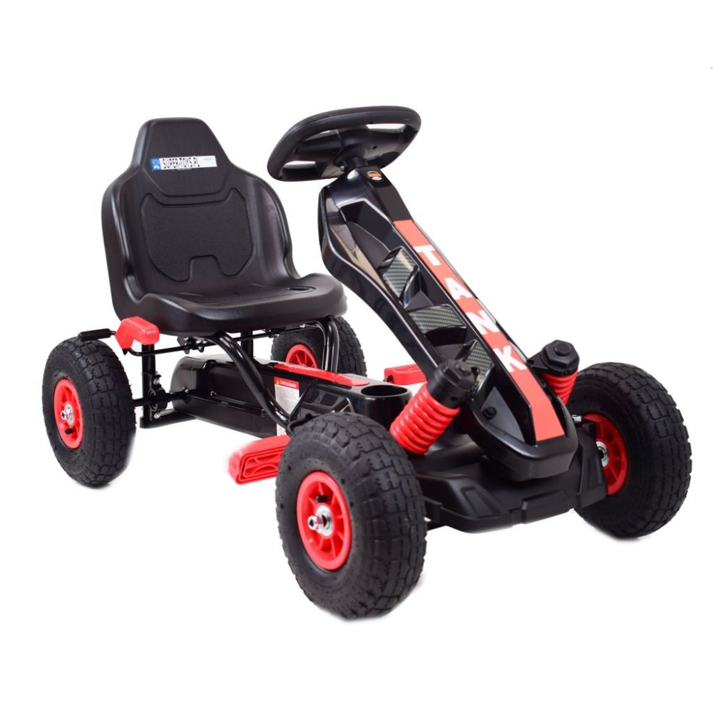 NAUJAUSIAS PEDALINIS GOKARTAS „TANK“, PRIEPUČIAMI RATAI, STABDŽIAI/G23