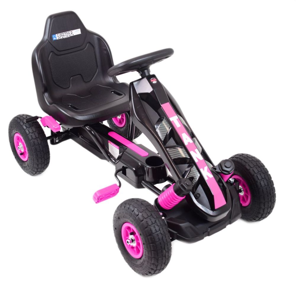NAUJAUSIAS PEDALINIS GOKARTAS „TANK“, PRIEPUČIAMI RATAI, STABDŽIAI/G23