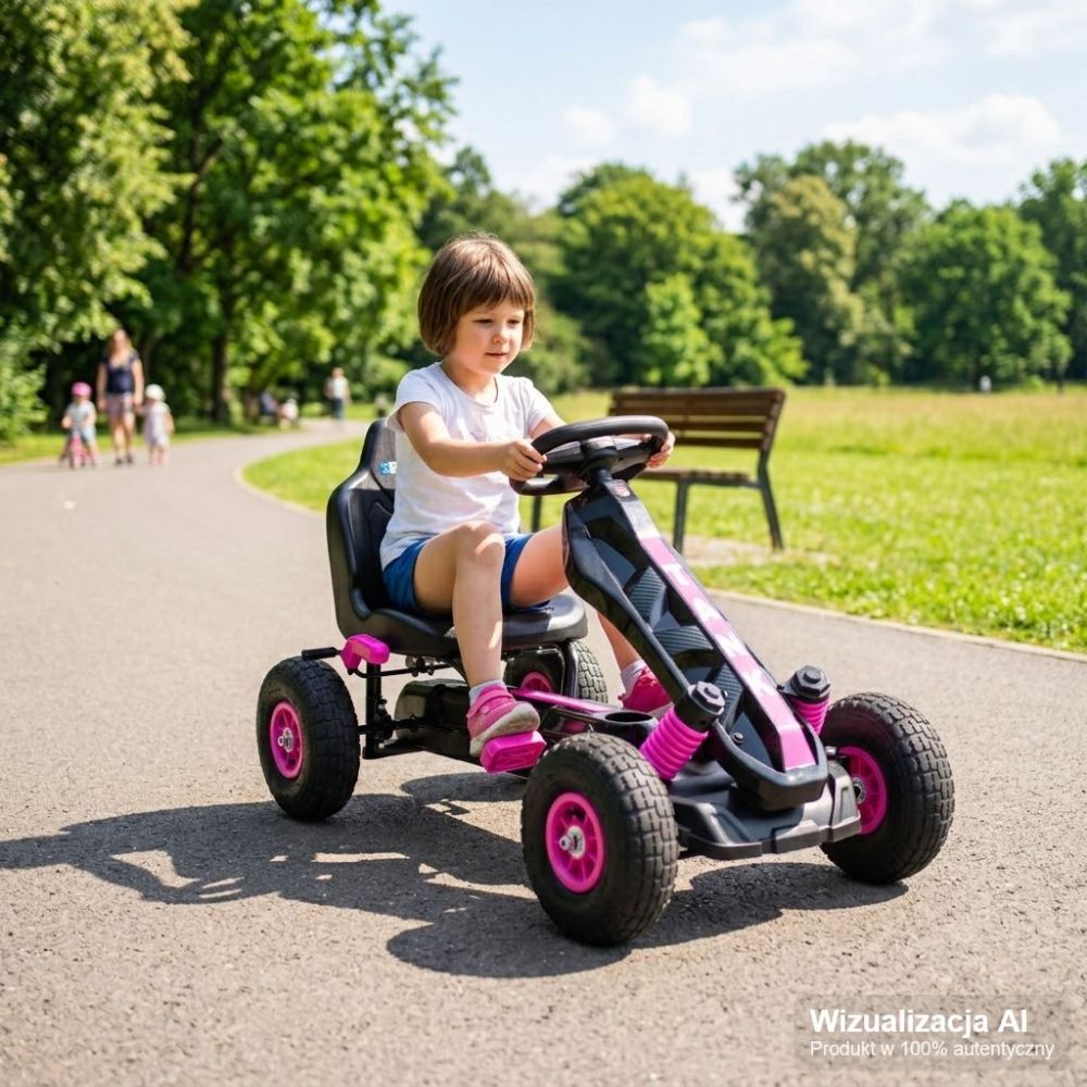 NAUJAUSIAS PEDALINIS GOKARTAS „TANK“, PRIEPUČIAMI RATAI, STABDŽIAI/G23