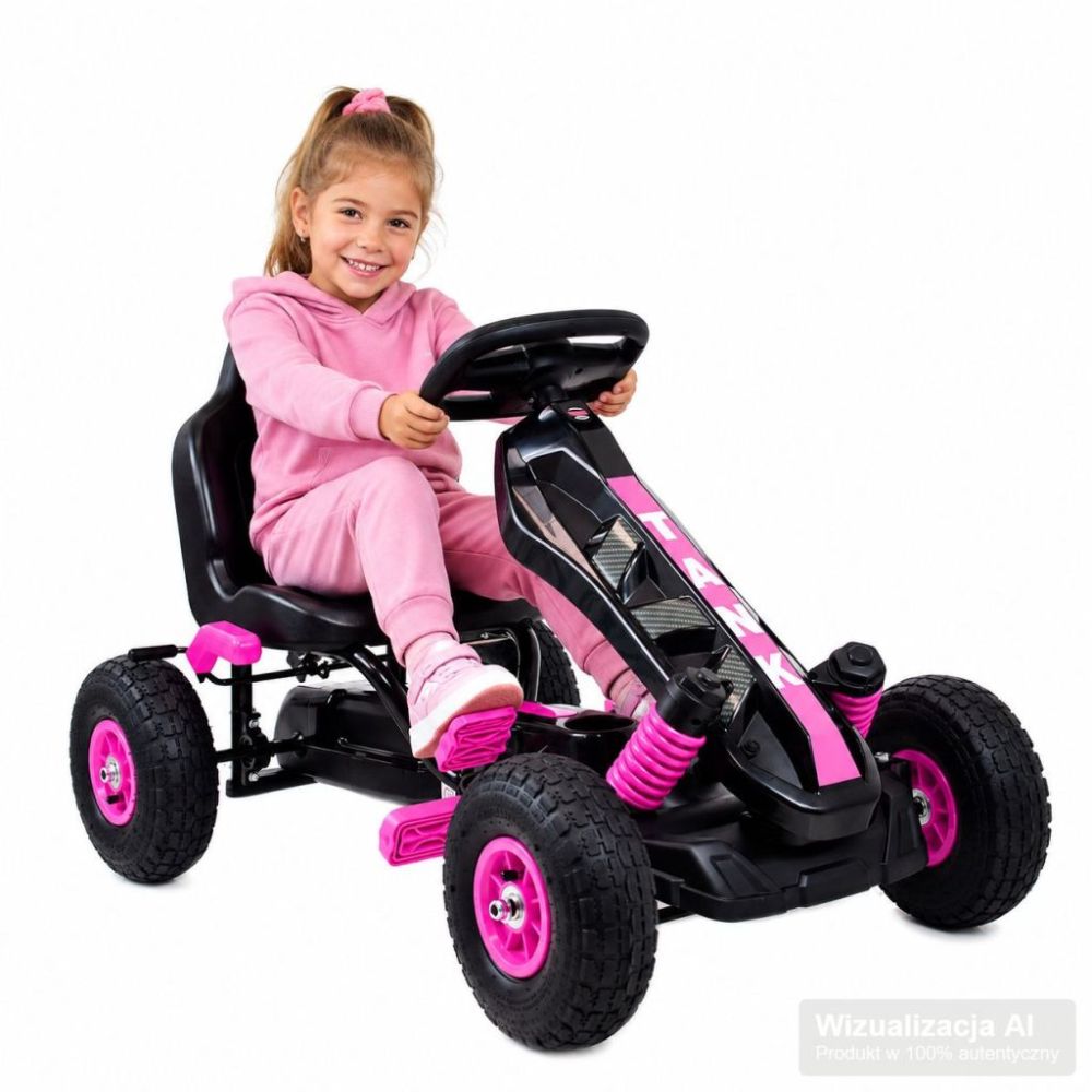 NAUJAUSIAS PEDALINIS GOKARTAS „TANK“, PRIEPUČIAMI RATAI, STABDŽIAI/G23