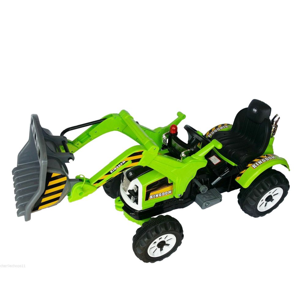 MOCNY TRAKTOR Z ŁYŻKĄ KINGDOM 12V DWIE PRĘDKOŚCI/JS328A