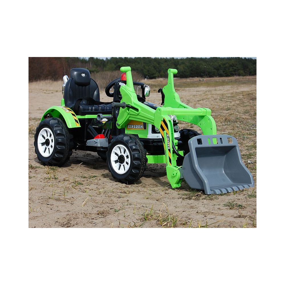 Galingas traktorius su kaušu „Kingdom“ 12 V, dvi greičio pakopos / JS328A