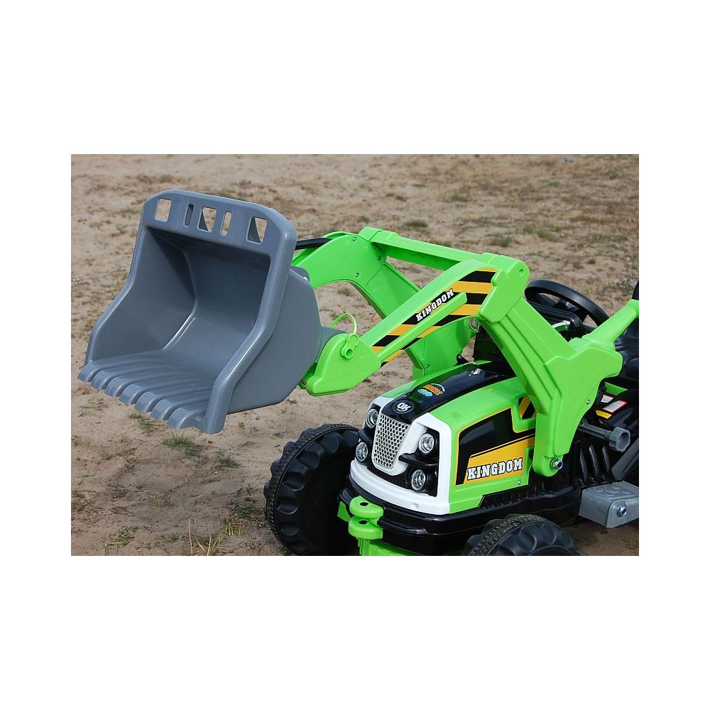 MOCNY TRAKTOR Z ŁYŻKĄ KINGDOM 12V DWIE PRĘDKOŚCI/JS328A