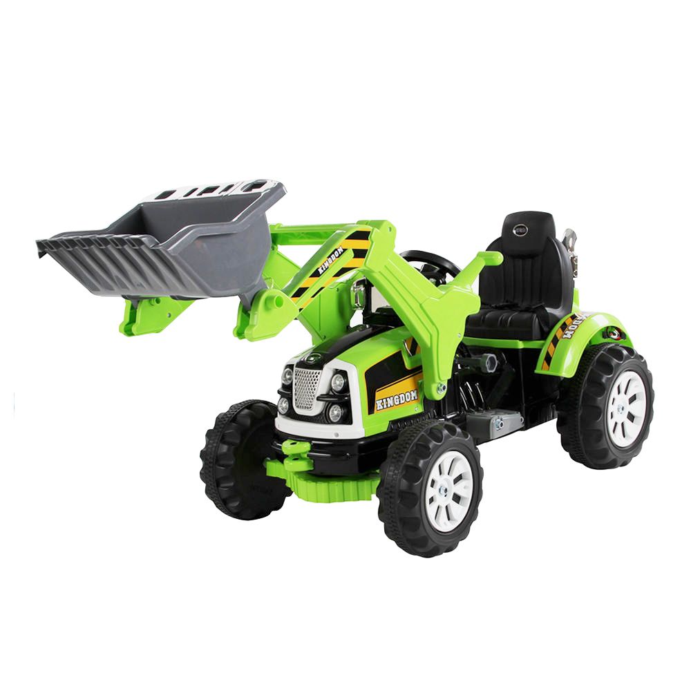 Galingas traktorius su kaušu „Kingdom“ 12 V, dvi greičio pakopos / JS328A