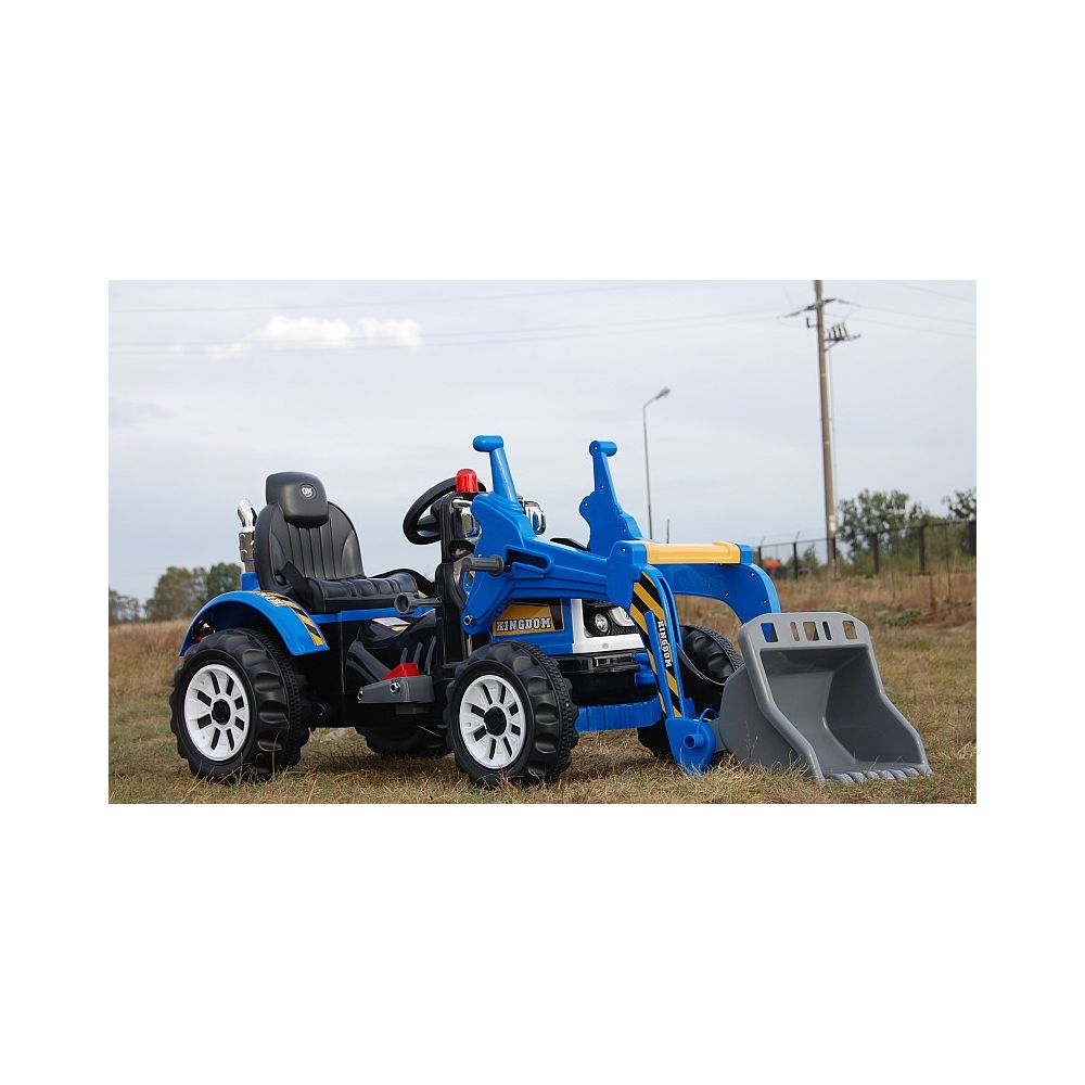MOCNY TRAKTOR Z ŁYŻKĄ KINGDOM 12V DWIE PRĘDKOŚCI/JS328A
